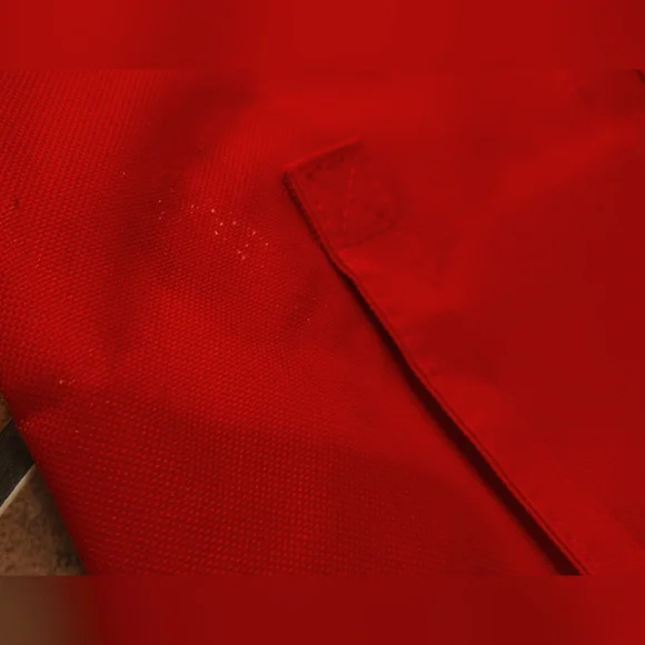 McDonald's 2013 Promo French Fry Tote Bag Red Canvas Tote Bag Striped Vinyl - Picture 3 of 8